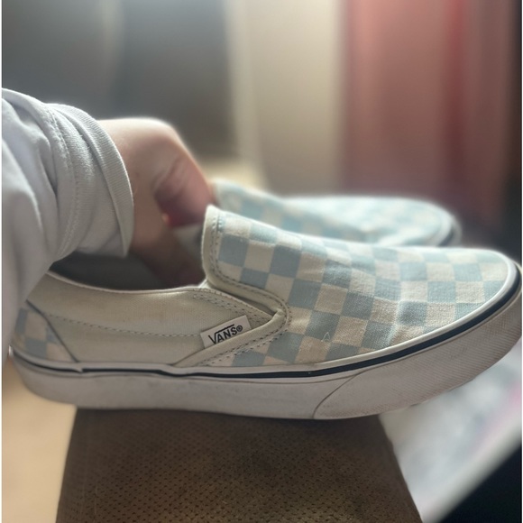 VANS BABY/LIGHT BLUE CHECKERED - Picture 1 of 5
